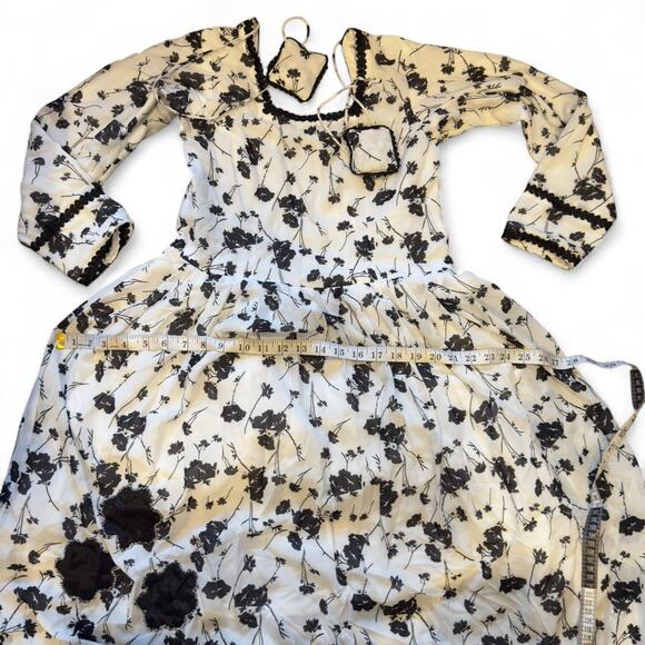 Western gothic vintage handmade white prairie dress womens size XS - Picture 4 of 8